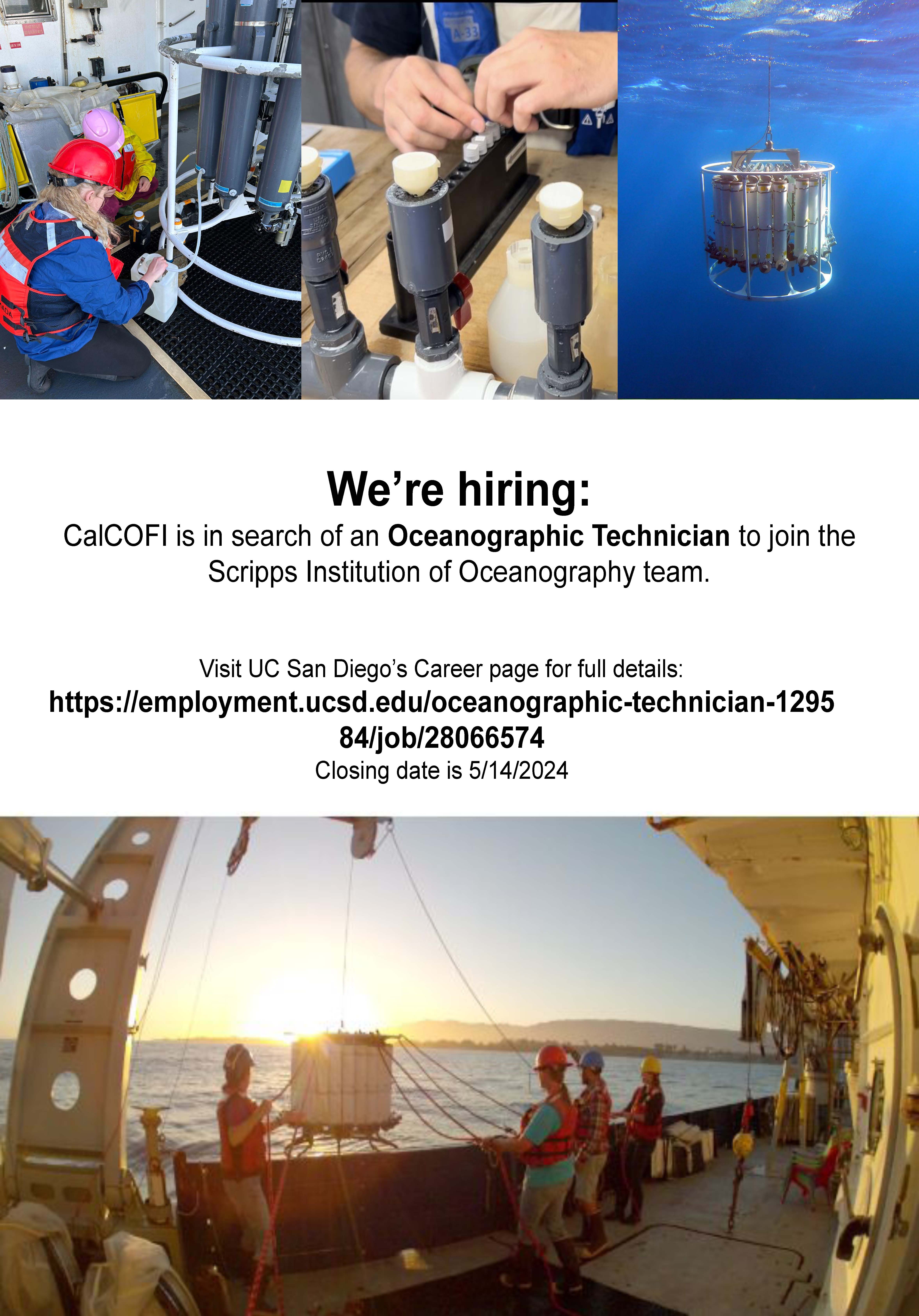 Read more about the article Job Announcement: Oceanographic Technician #28066574
